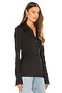 view 2 of 4 Traditional Button Down Tunic in Black