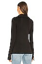 view 3 of 4 Traditional Button Down Tunic in Black
