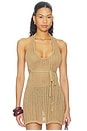view 1 of 4 Crochet Halter Top in Almond