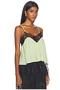 view 2 of 4 Lace Voile Cami Top in Matcha