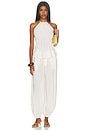 view 5 of 4 TOP PLISADO CON ESCOTE HALTER PLEATED HALTER TOP in Vanilla