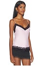 view 2 of 4 Lace Trim Cami Top in Vintage Rosette