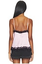 view 4 of 4 Lace Trim Cami Top in Vintage Rosette