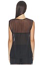 view 4 of 4 Sheer Boxy Tank Top in Black