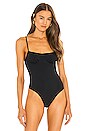 view 2 of 5 Ruched Cup Bodysuit in Black