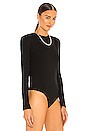 view 3 of 5 Open Back Bodysuit in Black