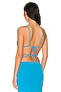 view 3 of 4 Ruched Top in Ocean Blue