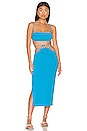 view 4 of 4 Ruched Top in Ocean Blue