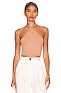 view 1 of 4 Knit Halter Top in Canvas