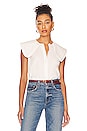 view 1 of 4 Ruffle Collar Button Up in Optic White