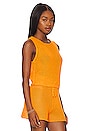 view 2 of 4 Crochet Ruched Crop Top in Carrot