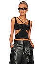 view 1 of 4 Cut Out Tank in Black
