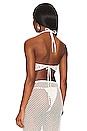 view 3 of 4 Fishnet Crochet Halter Top in Off White