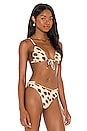 view 2 of 4 Triangle Bikini Top in Tan