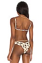 view 3 of 4 Triangle Bikini Top in Tan