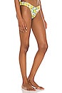 view 2 of 4 Delilah Bikini Bottom in Lemons All Over White