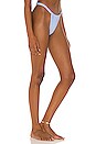 view 2 of 4 Ruched Adjustable Bikini Bottom in Powder Blue