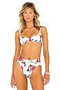 view 1 of 4 Vintage Bra Bikini Top in Roses White Multi
