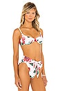view 2 of 4 Vintage Bra Bikini Top in Roses White Multi