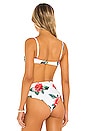 view 3 of 4 Vintage Bra Bikini Top in Roses White Multi