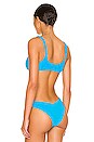 view 3 of 4 Scrunchie Bikini Top in Ocean Blue