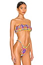 view 2 of 4 Scrunchie Bandeau Bikini Top in Multi