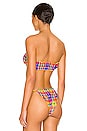 view 3 of 4 Scrunchie Bandeau Bikini Top in Multi