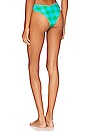view 3 of 4 BAS DE MAILLOT DE BAIN DELILAH in Aqua & Kelly Green Houndstooth