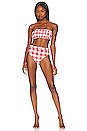 view 4 of 4 Emily Bikini Bottom in Oversized Houndstooth