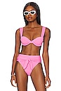 view 1 of 4 Claudia Bikini Top in Bubblegum Pink
