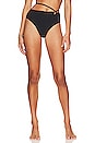 view 1 of 5 Strappy Tie Bikini Bottom in Black