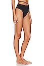 view 2 of 5 Strappy Tie Bikini Bottom in Black