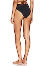 view 4 of 5 Strappy Tie Bikini Bottom in Black