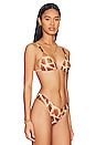 view 2 of 4 Beaded Cooper Bikini Top in Giraffe