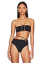 view 1 of 4 TOP BIKINI BUCKLE in Black
