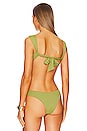 view 3 of 4 Claudia Bikini Top in Solid Fern