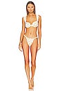 view 4 of 4 Claudia Bikini Top in Ditsy Oranges