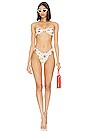 view 4 of 4 Classic Bikini Bottom in Fruits Off White Multi