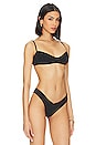 view 2 of 4 HAUT DE MAILLOT DE BAIN SCRUNCHIE in Solid Black