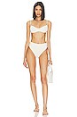 view 4 of 5 Scrunchie Bikini Top in Eyelet Off White
