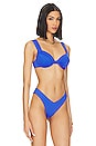 view 2 of 4 HAUT DE MAILLOT DE BAIN CLAUDIA in Solid Coastal Blue