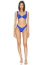 view 4 of 4 HAUT DE MAILLOT DE BAIN CLAUDIA in Solid Coastal Blue