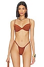 view 1 of 4 TOP BIKINI CON AROS in Solid Espresso