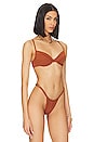 view 2 of 4 TOP BIKINI CON AROS in Solid Espresso