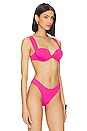 view 2 of 4 HAUT DE MAILLOT DE BAIN CLAUDIA in Solid Magenta