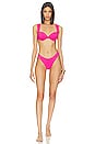 view 4 of 4 HAUT DE MAILLOT DE BAIN CLAUDIA in Solid Magenta