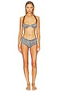 view 4 of 5 Balconette Chain Bikini Top in Grey Multi