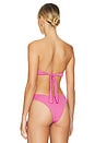 view 3 of 5 U Ring Bikini Top in Bubblegum Pink