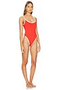 view 2 of 3 Scoop Cami One Piece in Fiery Red & Off White