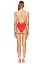 view 3 of 3 Scoop Cami One Piece in Fiery Red & Off White